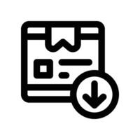 import icon. line icon for your website, mobile, presentation, and logo design. vector