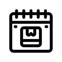 calendar icon. line icon for your website, mobile, presentation, and logo design. vector