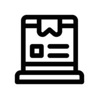 package icon. line icon for your website, mobile, presentation, and logo design. vector