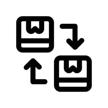 replace icon. line icon for your website, mobile, presentation, and logo design. vector