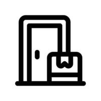door delivery icon. line icon for your website, mobile, presentation, and logo design. vector