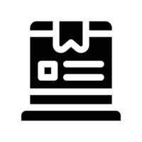 package icon. glyph icon for your website, mobile, presentation, and logo design. vector
