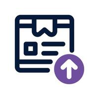 export icon. dual tone icon for your website, mobile, presentation, and logo design. vector