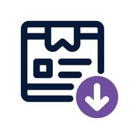 import icon. dual tone icon for your website, mobile, presentation, and logo design. vector