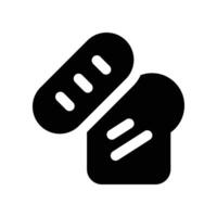 bread icon. glyph icon for your website, mobile, presentation, and logo design. vector