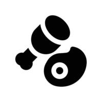 meat icon. glyph icon for your website, mobile, presentation, and logo design. vector