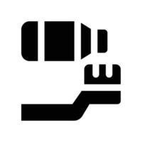 toothbrush icon. glyph icon for your website, mobile, presentation, and logo design. vector
