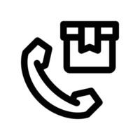 order call icon. line icon for your website, mobile, presentation, and logo design. vector