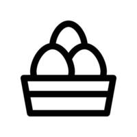egg icon. line icon for your website, mobile, presentation, and logo design. vector