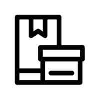 box icon. line icon for your website, mobile, presentation, and logo design. vector