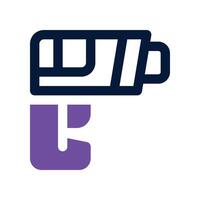 barcode scanner icon. dual tone icon for your website, mobile, presentation, and logo design. vector
