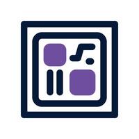 barcode icon. dual tone icon for your website, mobile, presentation, and logo design. vector