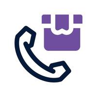 order call icon. dual tone icon for your website, mobile, presentation, and logo design. vector