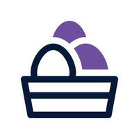 egg icon. dual tone icon for your website, mobile, presentation, and logo design. vector