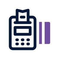 payment machine icon. dual tone icon for your website, mobile, presentation, and logo design. vector