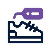 shoe icon. dual tone icon for your website, mobile, presentation, and logo design. vector