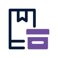 box icon. dual tone icon for your website, mobile, presentation, and logo design. vector