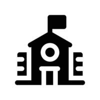 school icon. glyph icon for your website, mobile, presentation, and logo design. vector
