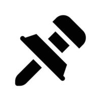 push pin icon. glyph icon for your website, mobile, presentation, and logo design. vector
