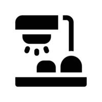table lamp icon. glyph icon for your website, mobile, presentation, and logo design. vector