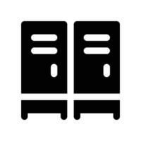 locker icon. glyph icon for your website, mobile, presentation, and logo design. vector