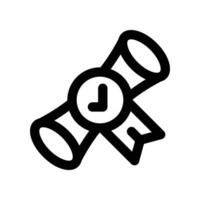 diploma icon. line icon for your website, mobile, presentation, and logo design. vector