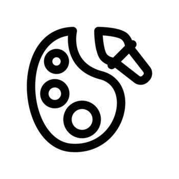 Arte clase icono. línea icono para tu sitio web, móvil, presentación, y logo diseño. vector