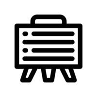 blackboard icon. line icon for your website, mobile, presentation, and logo design. vector