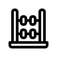 abacus icon. line icon for your website, mobile, presentation, and logo design. vector