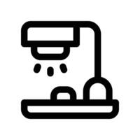 table lamp icon. line icon for your website, mobile, presentation, and logo design. vector