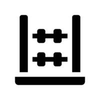 abacus icon. glyph icon for your website, mobile, presentation, and logo design. vector