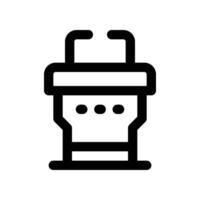 podium icon. line icon for your website, mobile, presentation, and logo design. vector