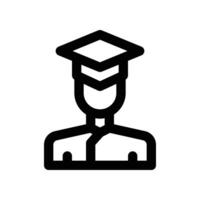 student icon. line icon for your website, mobile, presentation, and logo design. vector