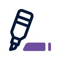 marker icon. dual tone icon for your website, mobile, presentation, and logo design. vector