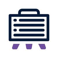 blackboard icon. dual tone icon for your website, mobile, presentation, and logo design. vector