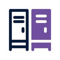 locker icon. dual tone icon for your website, mobile, presentation, and logo design. vector