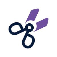 scissor icon. dual tone icon for your website, mobile, presentation, and logo design. vector