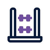 abacus icon. dual tone icon for your website, mobile, presentation, and logo design. vector