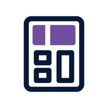 calculator icon. dual tone icon for your website, mobile, presentation, and logo design. vector