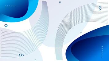 blue geometric shapes abstract background vector
