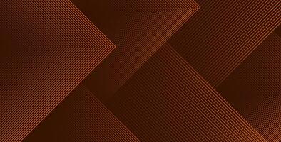 minimal abstract brown color wide banner with geometric stripe line art design, modern futuristic design background. vector