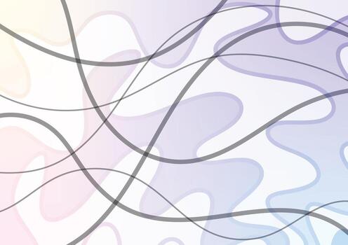 Art abstract line curve soft blue background vector