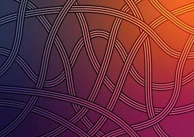 Abstract random line art presentation background vector