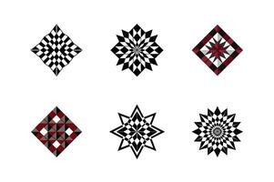 Postmodern Abstract Geometric set Elements - Bold and Trendy Glass-Effect Shapes for Futuristic Graphic Design vector