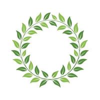 Green Laurel Wreath - Botanical and Decorative Symbol for Victory and Achievement vector