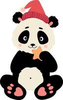 Elegant Panda Bear Logos vector