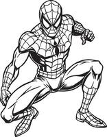 spiderman coloring pages vector