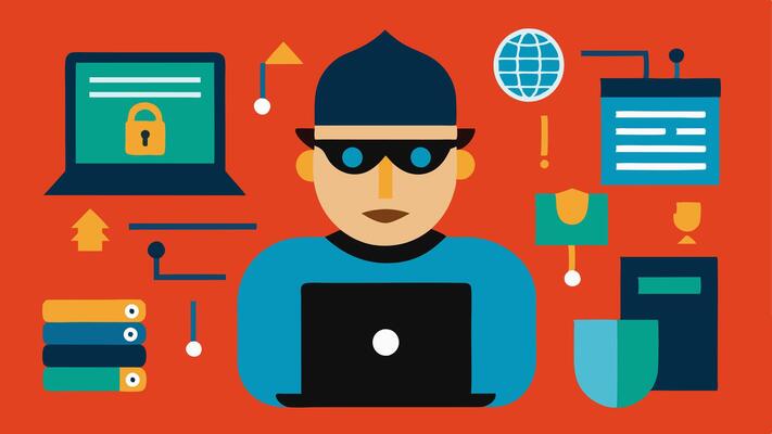 These descriptions can be used for creating illustrations that capture the essence of cybercrime and law enforcements efforts in arresting hackers..
