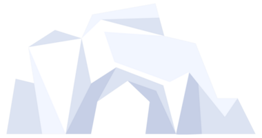 Varieties icebergs set. Antarctic cartoon ice. Floating ice mountain. Melting icebergs and frozen icy blocks. png