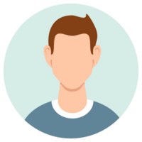 Set of different people avatars. User avatar in circle. illustration png